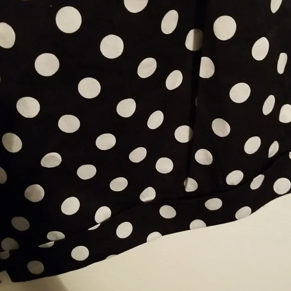 BCBGMAXAZRIA Polka Dots Poplin Romper Shorts Jumpsuit One Shoulder - Picture 6 of 11